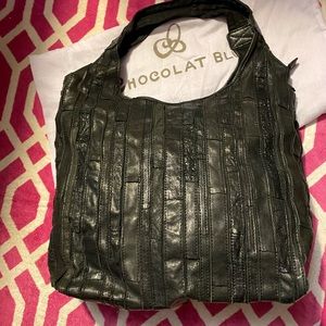 Black Genuine Leather Handbag